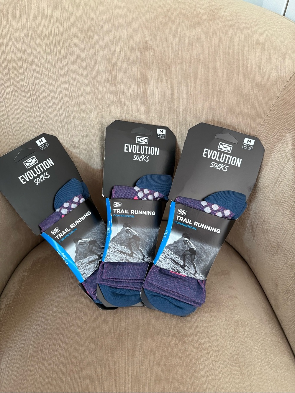Trail Running Compression Socks Evolution Medium Outdoor Training NWT Bundle 3